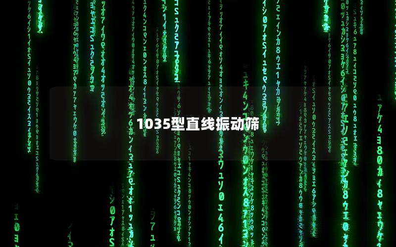 1035型直線振動篩